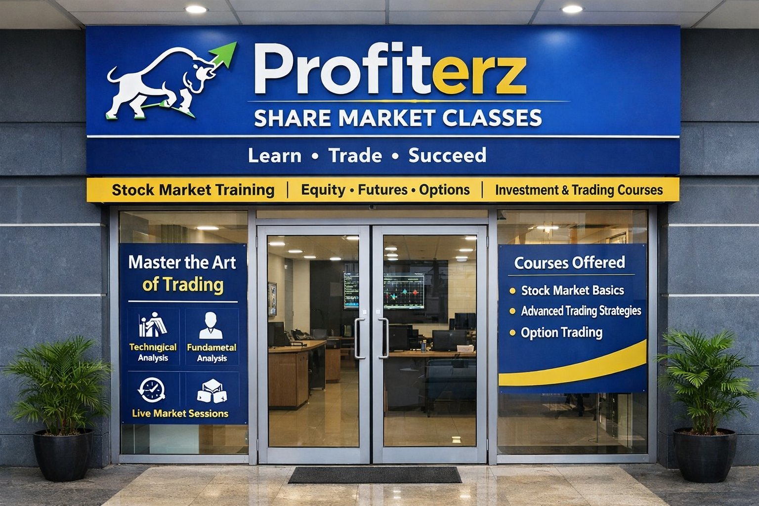 Profiterz Share Market Classes – Institute in Mira Road, Mumbai offering stock market courses, trading classes, and share market training.